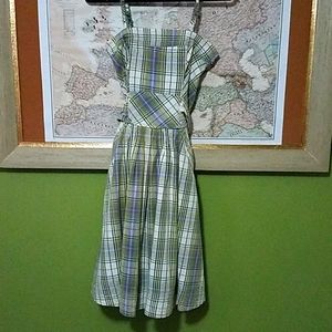 Free People garden party plaid dress